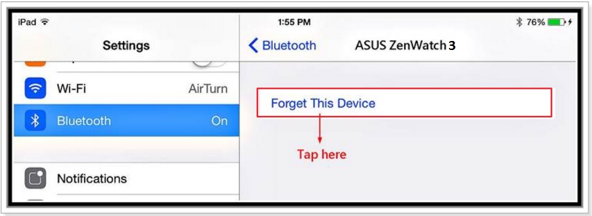 asus zenwatch 3 iphone