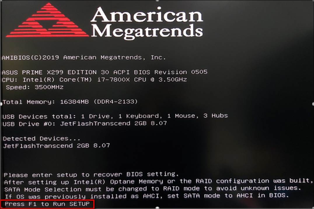 How to fix  Press F1 to Run Setup  Please enter setup to recover BIOS  setting 