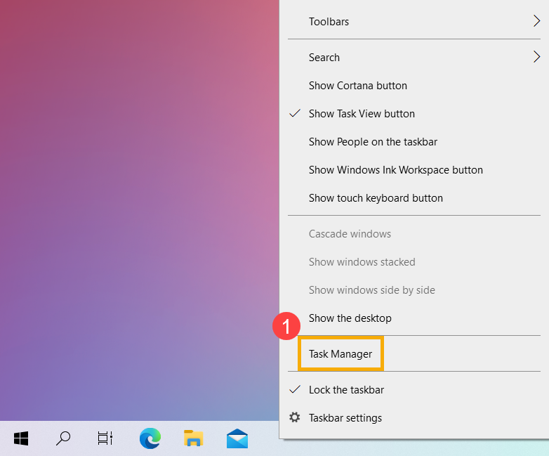 task manager laptop