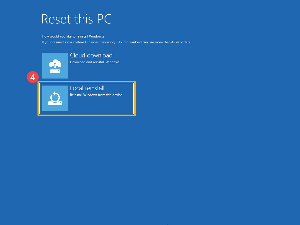 Windows 27] How to reset the PC and remove all of my personal