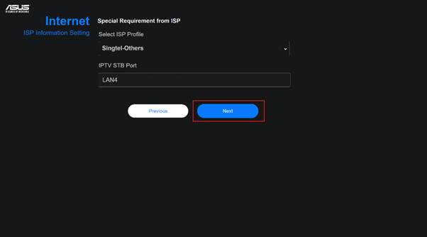 Wireless Router] How to set up ASUS Router with ONT (Fiber Connection from  ISP / Singtel), Official Support