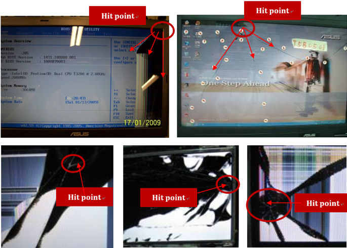 [Màn hình LCD] Tiêu chí về thiệt hại do khách hàng gây ra(CID)
