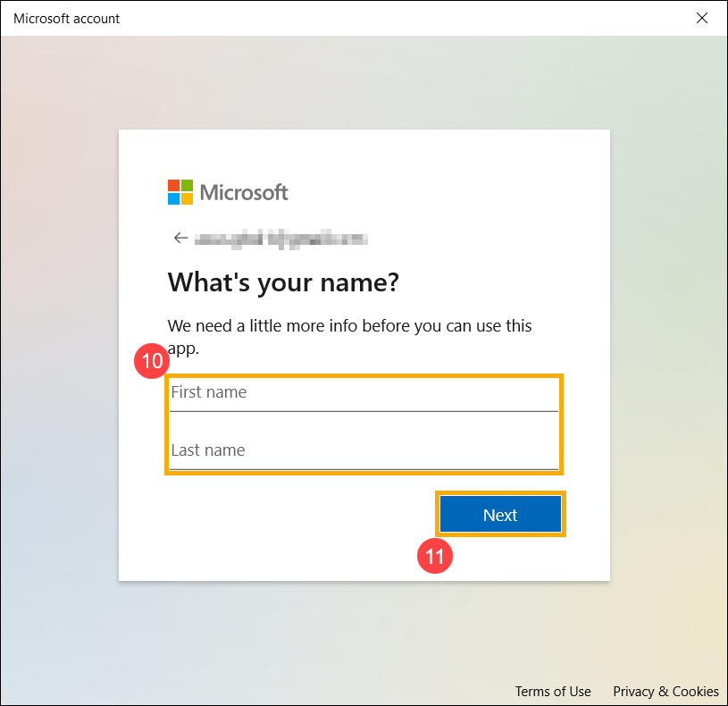 You'll need a Microsoft account to set up future versions of
