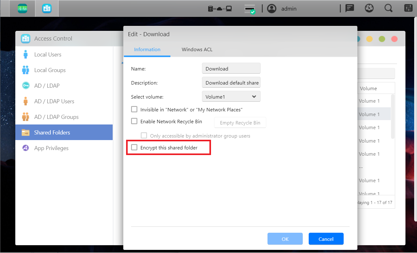 [NAS] How do I encrypt shared folders on my NAS? | Official Support ...