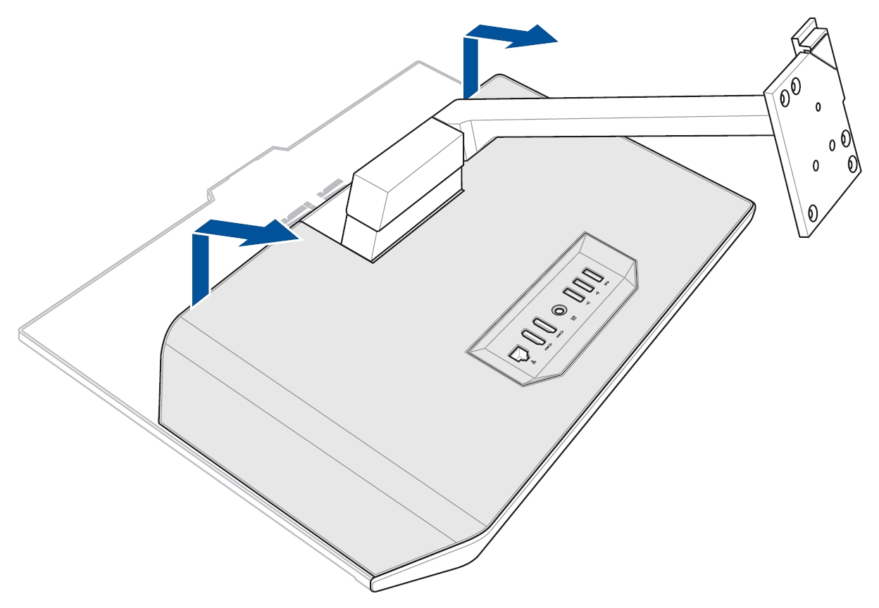 AIO] Как установить подставку и крепление VESA на A5401W и M5401W |  Официальная служба поддержки | ASUS России