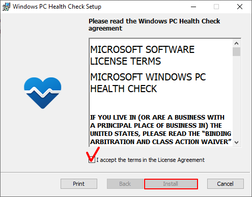 How to use the PC Health Check app - Microsoft Support