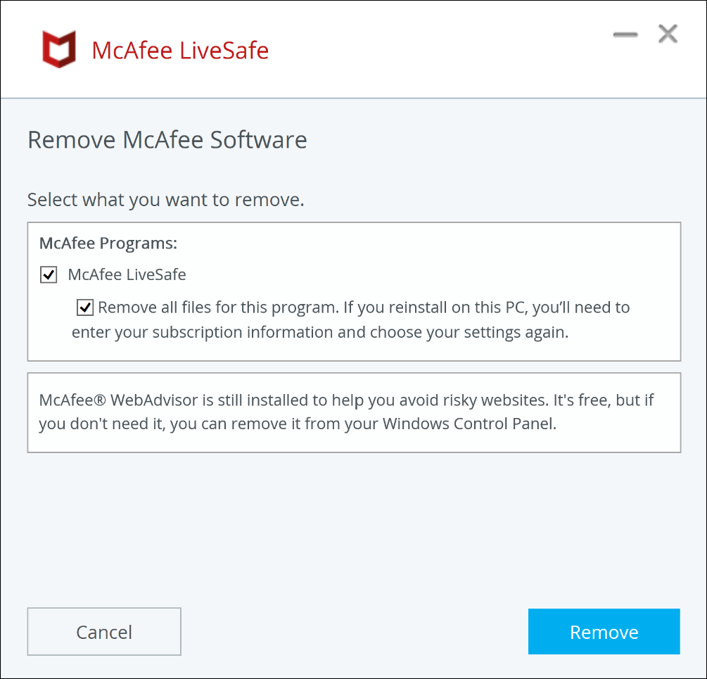 mcafee endpoint product removal tool download