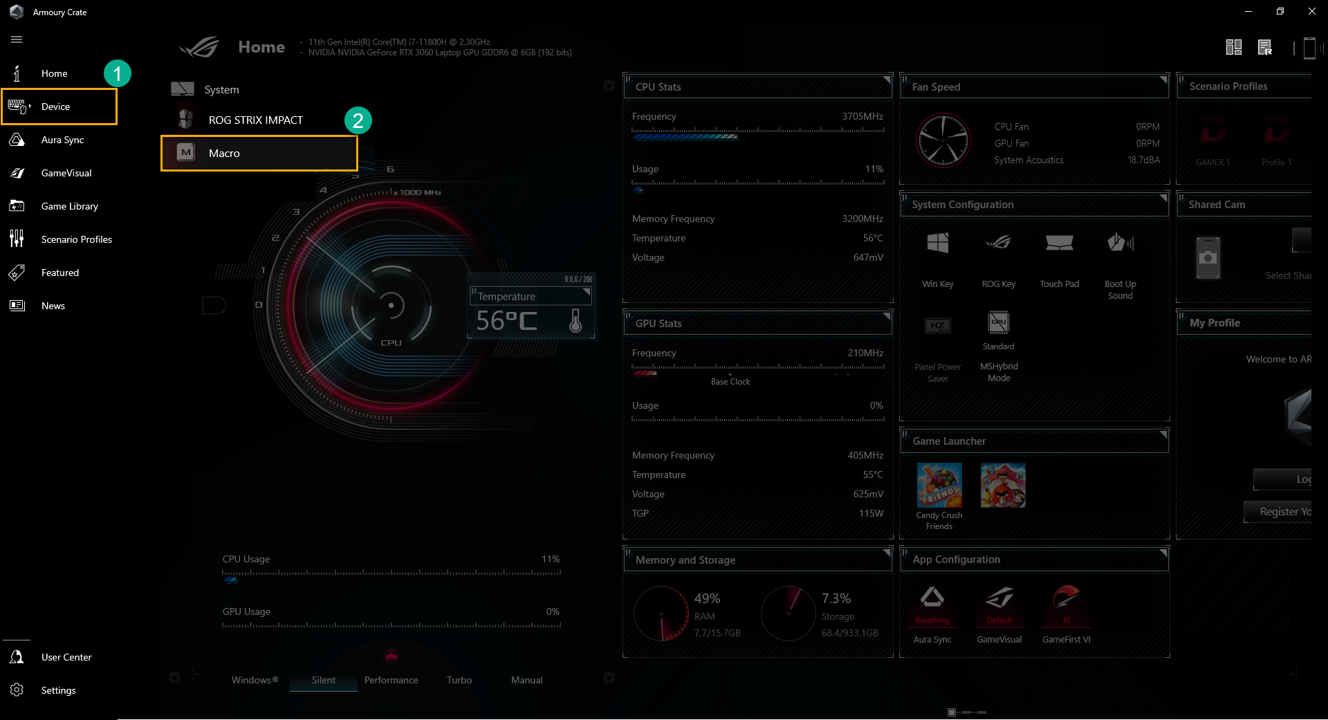 Armoury Crate operating modes explained: Silent vs Performance vs Turbo vs  Windows