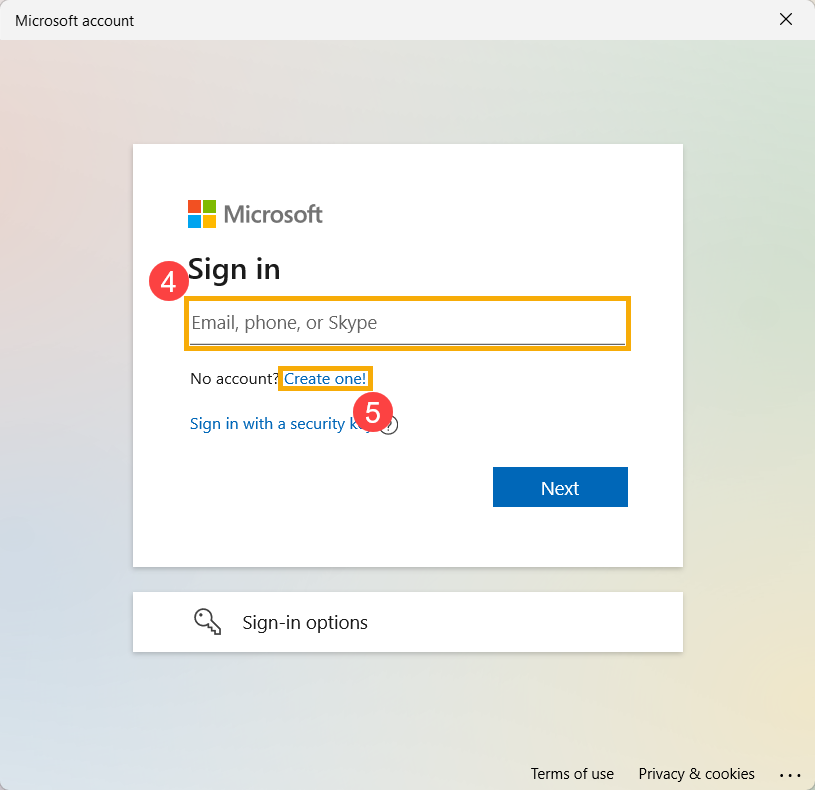 Microsoft Login