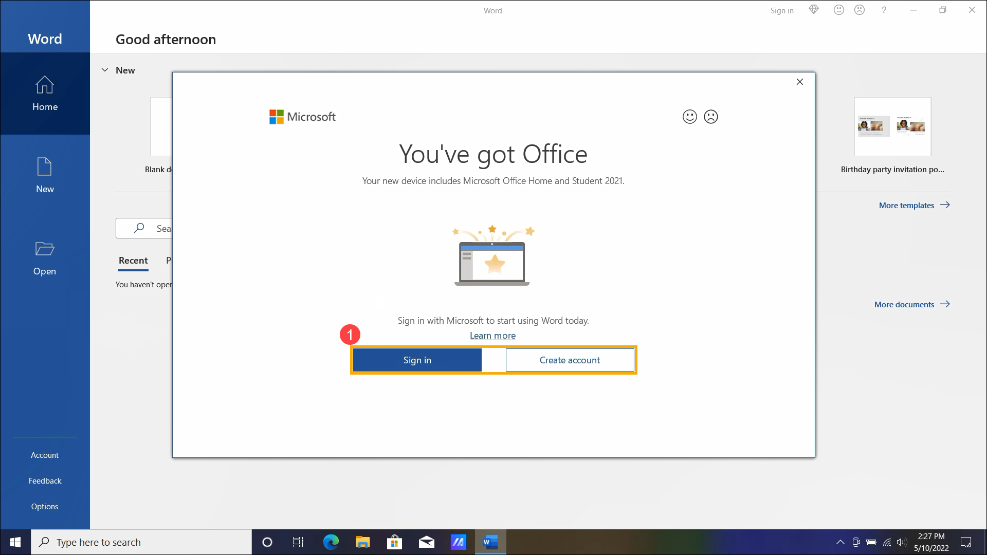 Microsoft Office] How to activate one-time purchase Office Home