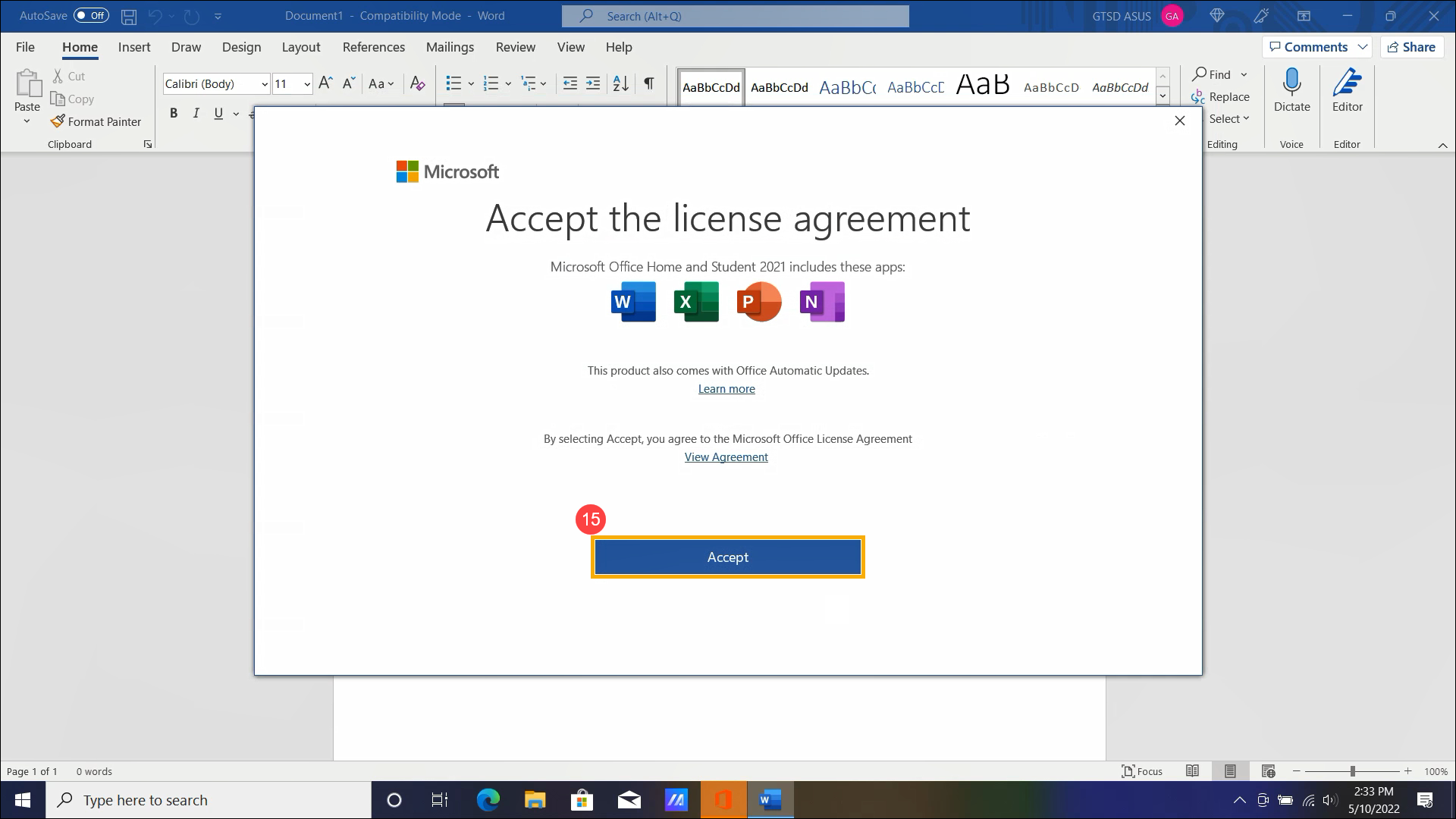 Microsoft Word 2021 (Non-Profit License)