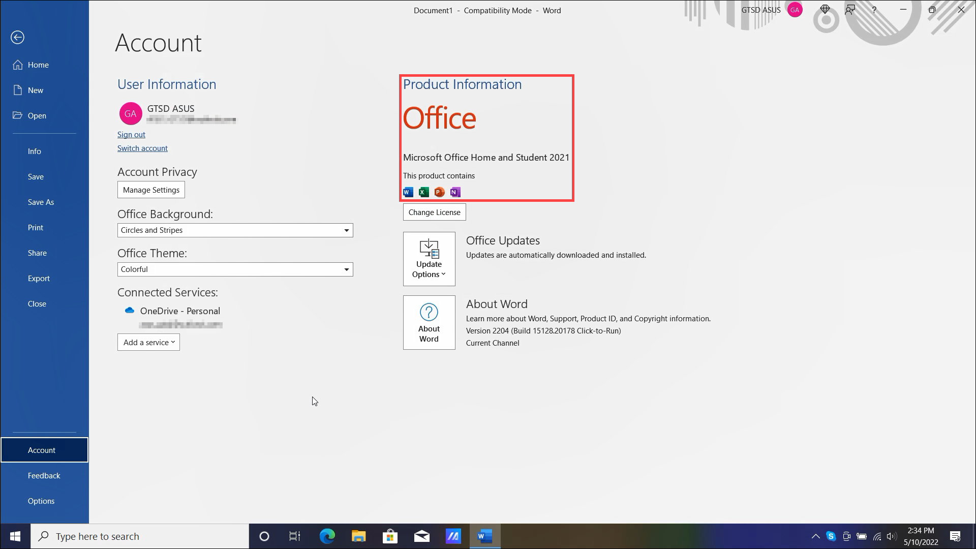 Microsoft Office] or | activate one-time How purchase Office to 2021, ASUS Official (ex: | Home Support Business Global Office & 2019)