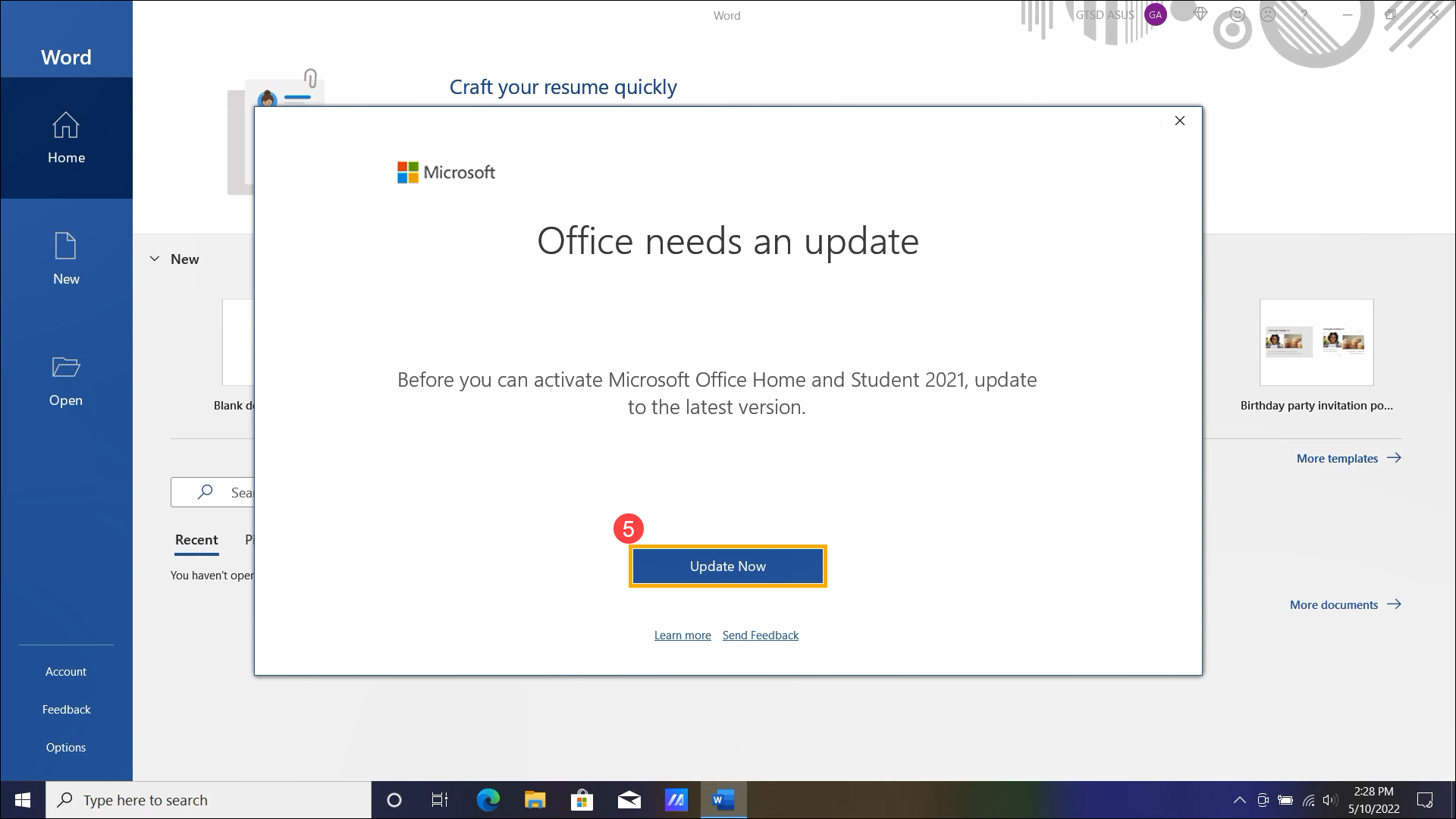 Microsoft Office] How to activate one-time purchase Office Home