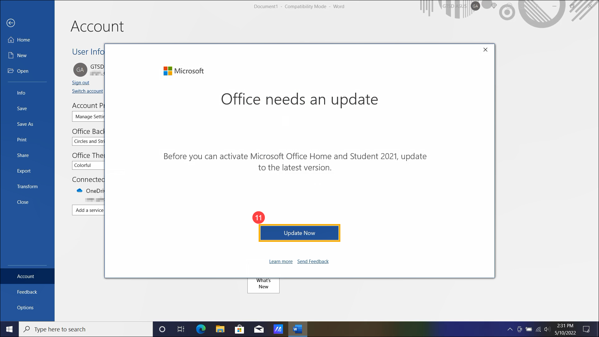 one-time Office Business activate Support ASUS (ex: Microsoft Office] How | Official purchase & to Global Home 2021, | Office 2019) or