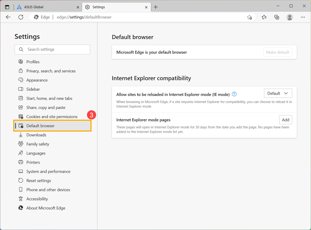 Windows 11/10] Как включить/отключить режим Internet Explorer в Microsoft  Edge | Официальная служба поддержки | ASUS России