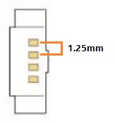 White USB header single